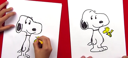 Art Class: How to Draw Snoopy and Woodstock